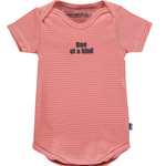 Imps & Elfs One-of-the-Kind Pink Striped Organic Onesie Bodysuit for Mini Girls 0M - 6M
