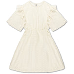 Ruffle Dress - Graphic Lace Summer Nude