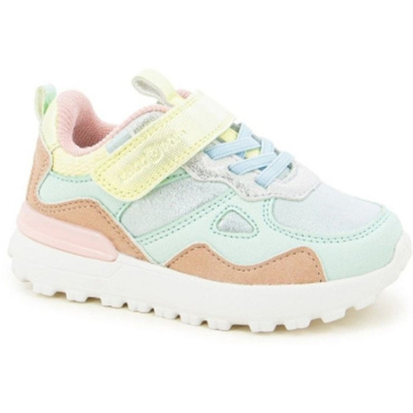Kids Hook-and-Loop Sneakers - Sage Multipastel
