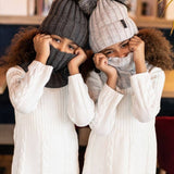 Dark Grey Hat & Snood Set | ANDER - CapuletKids
