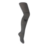 Zubii Scalloped Bow Texture Tights Grey