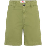 Boys Cotton Twill Chino Shorts - Army Green
