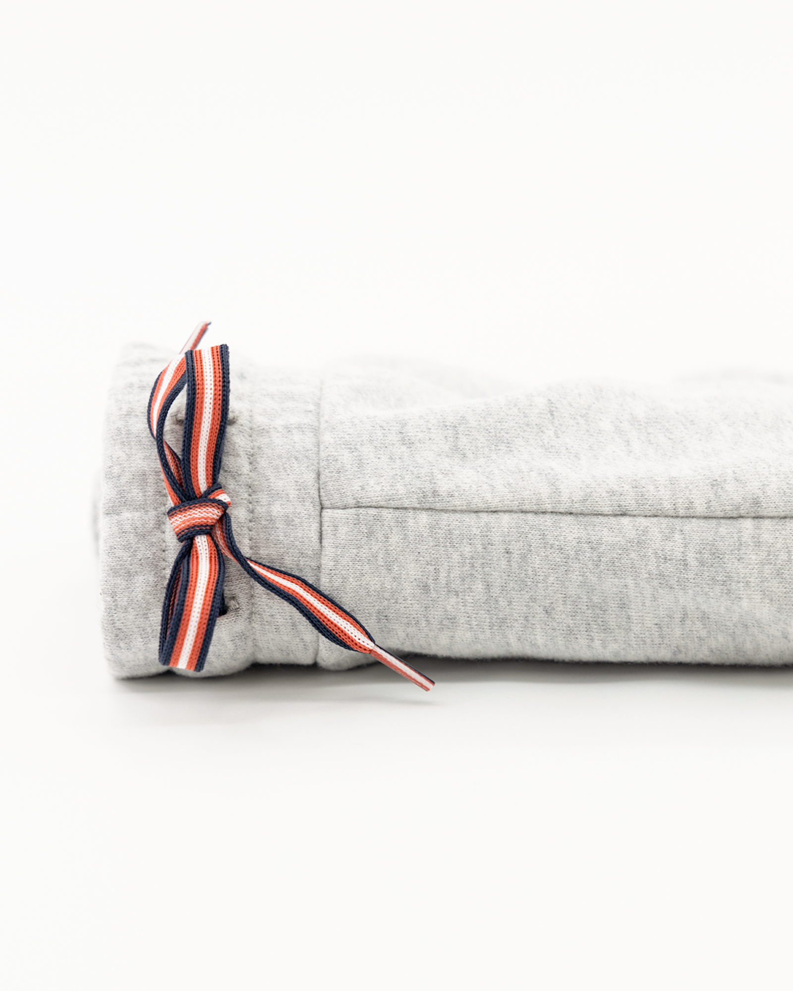 AO76 Boys Elliot Sweat Shorts Heather Grey, striped drawstring detail