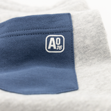 AO76 Boys Elliot Sweat Shorts Heather Grey, back pocket detail