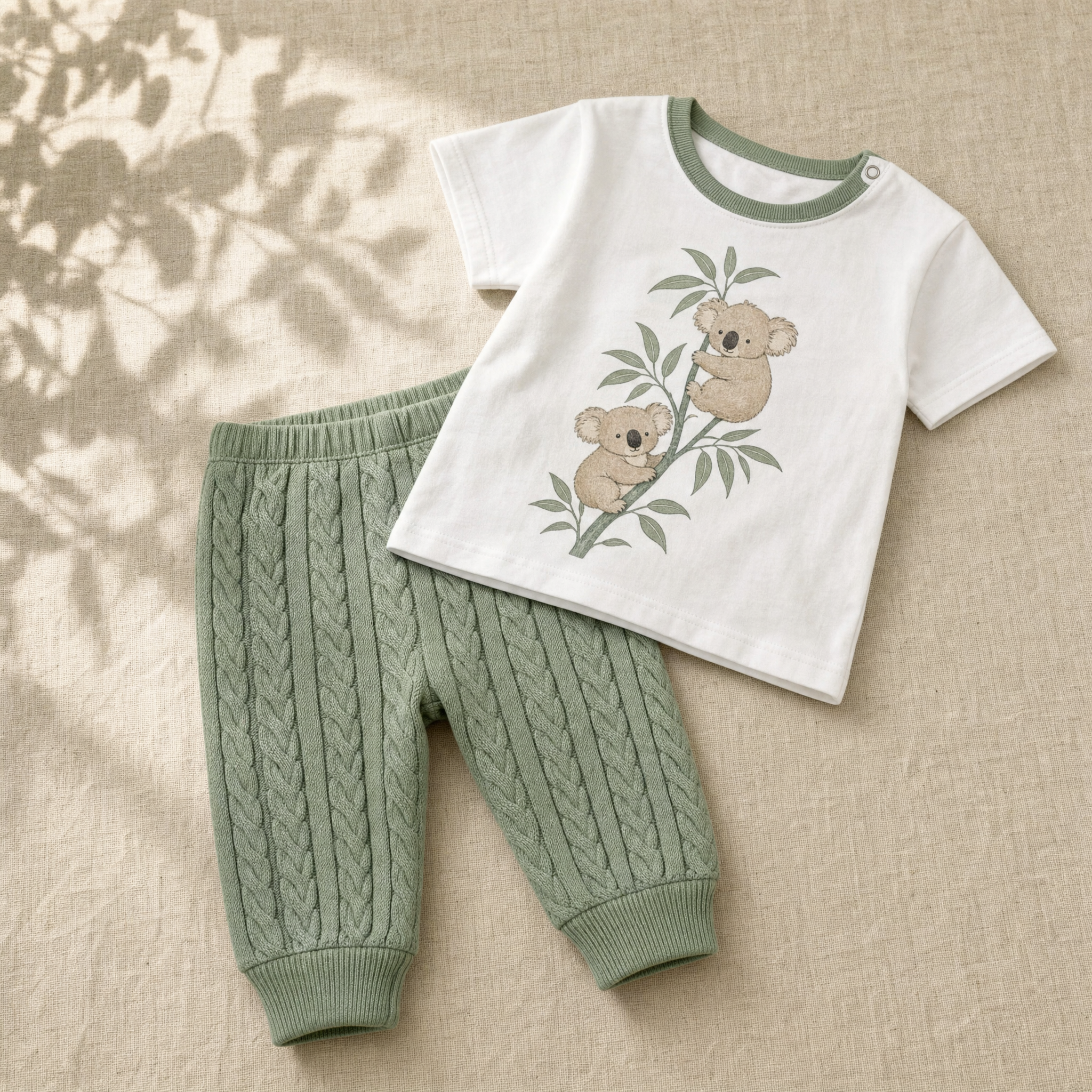 Koala T-shirt & Green Pants | FS BABY (studio render 0)