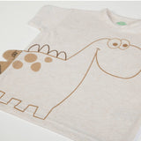 T-shirt + pants (boble) - Ecru/brown - CapuletKids