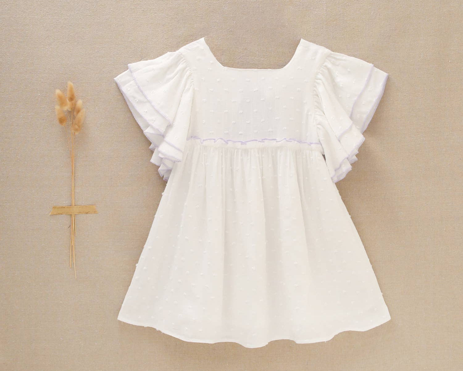 Contrast Trim Dress - CapuletKids