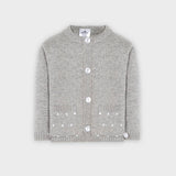 CLASSIC KNIT jacket with pocket: GRAY / 24 M