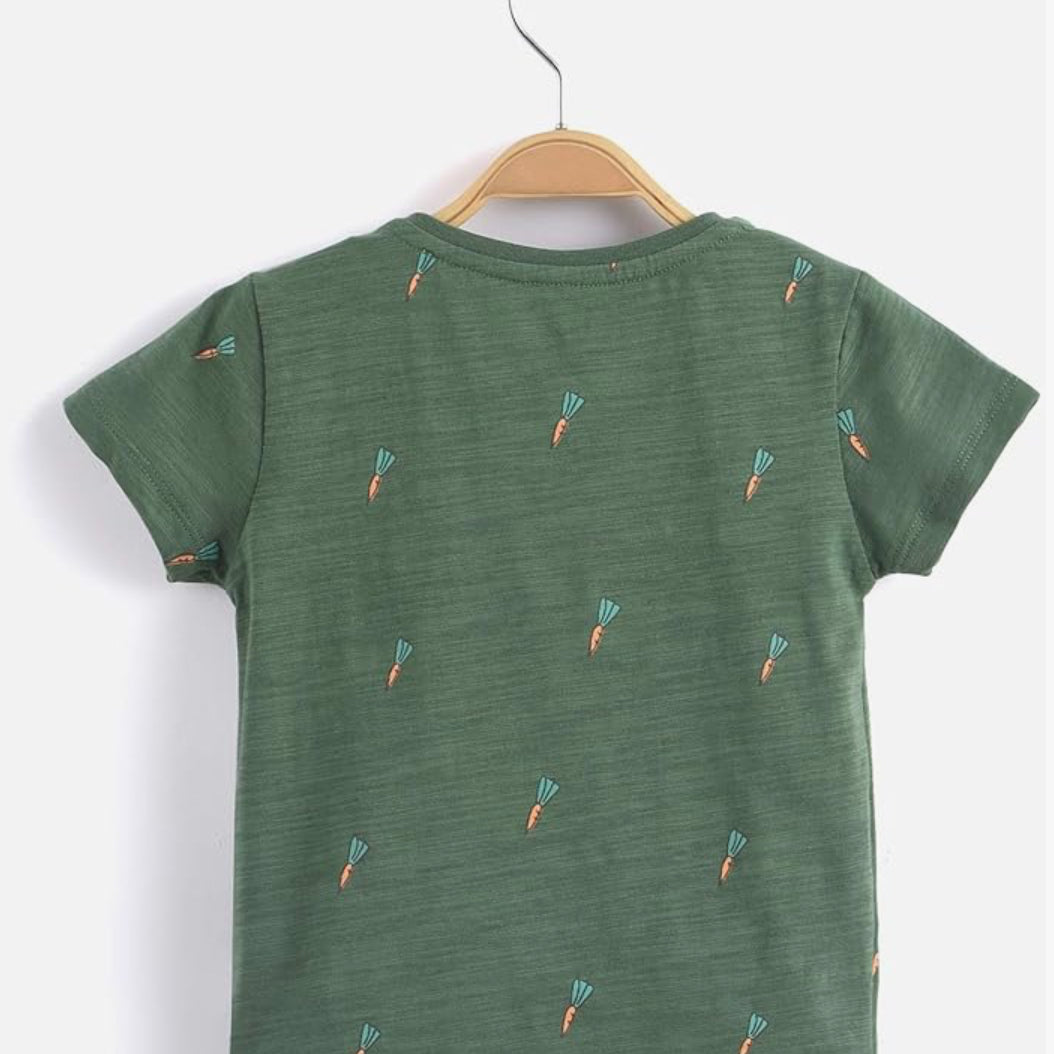Carrot Print T-Shirt | AIMAMA - CapuletKids
