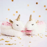 Unicorn Rattle Baby Booties