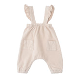 Baby Micro Corduroy Overalls with Ruffles