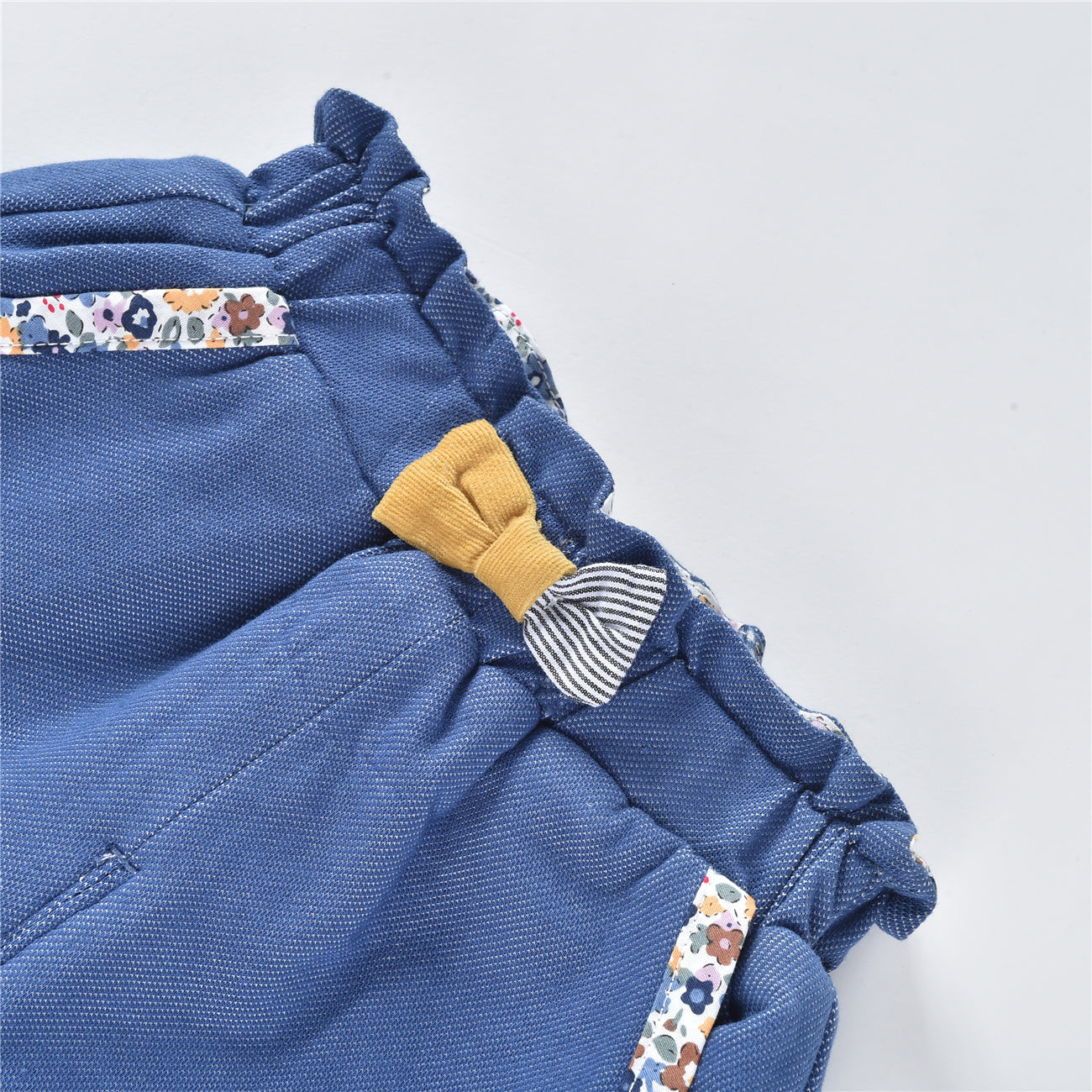 Denim blue pants by Aimama, kids