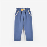 Denim blue pants by Aimama, kids