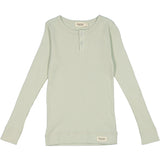 Modal Rib Tee Long Sleeve, White Sage | MARMAR COPENHAGEN