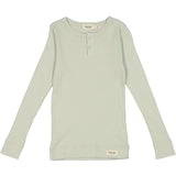 Modal Rib Tee Long Sleeve, White Sage | MARMAR COPENHAGEN