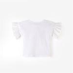 Cream short sleeve tee by Aimama, kids
