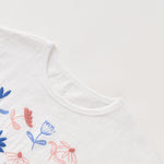 Cream short sleeve tee by Aimama, kids