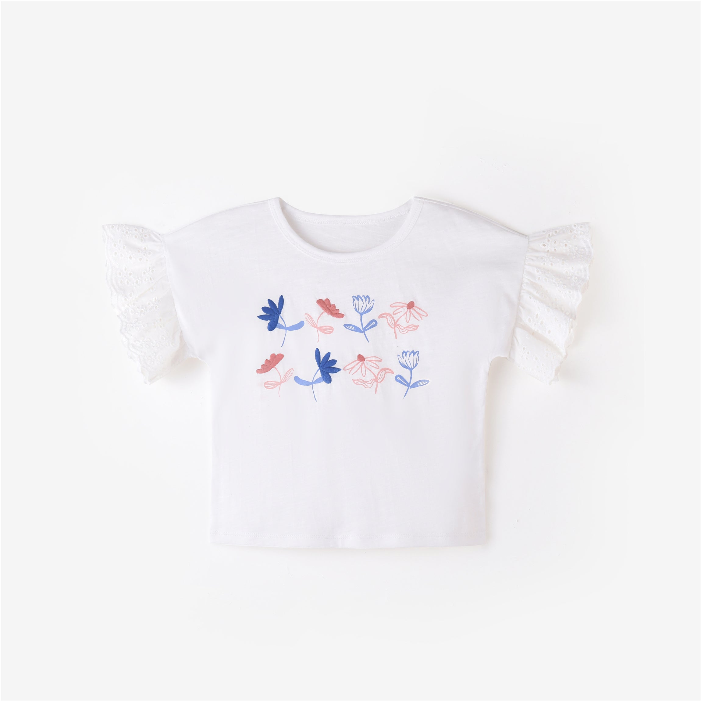 Cream short sleeve tee by Aimama, kids