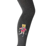 Footed Tights “Ski Bear”, detail