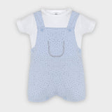 SOFT BABY cute set+boy t-shirt: BLUE / 6 M