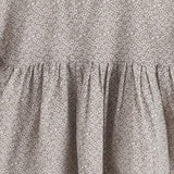 Grey Floral Ruffle Sleeve Shirt, detail