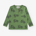 NAADA Coconut Bike Long Sleeve T-shirt in Jade Green