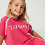 Twinset Cotton plush T-shirt and shorts - CapuletKids