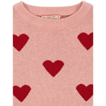 Konges Slojd Lapis Knit Blouse Pink Hearts