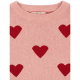 Konges Slojd Lapis Knit Blouse Pink Hearts