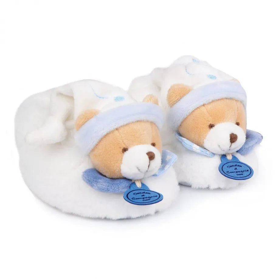 Petit Chou Bear Booties with Rattle