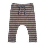 Striped Cotton Leggings W11321: Beige / 6M