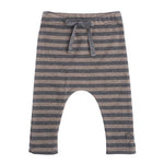 Tocoto Vintage Striped Cotton Baby Leggings, Beige, 9M