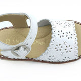 Classic girl's sandal: blanco