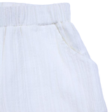 White Culotte Shorts