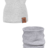 Hat and snood Aristide cotton set Gray / 3 - 5 years old