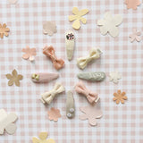 Country Garden Embroidered Clip Set - CapuletKids