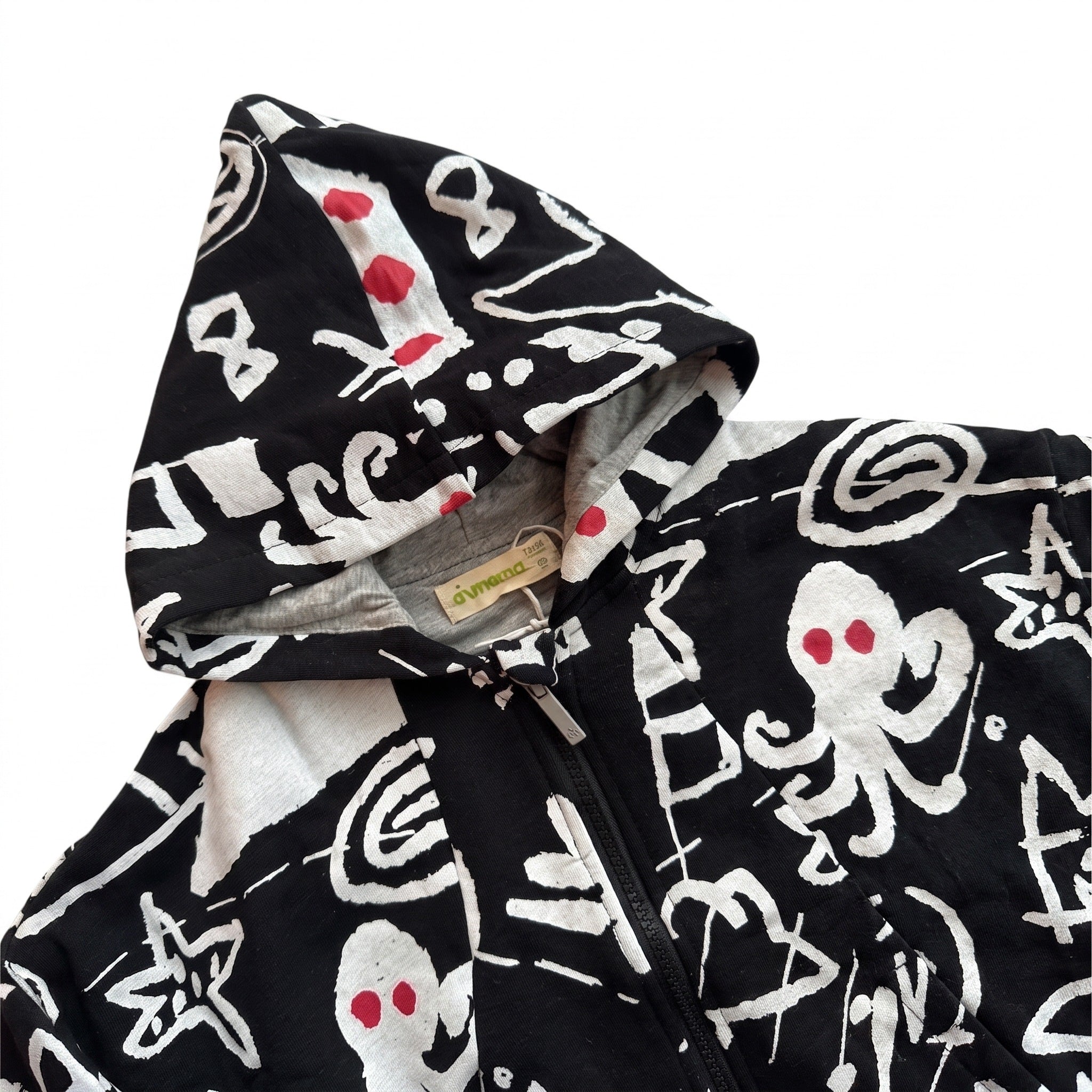 Deep Sea Abstract Hoodie, hood detail