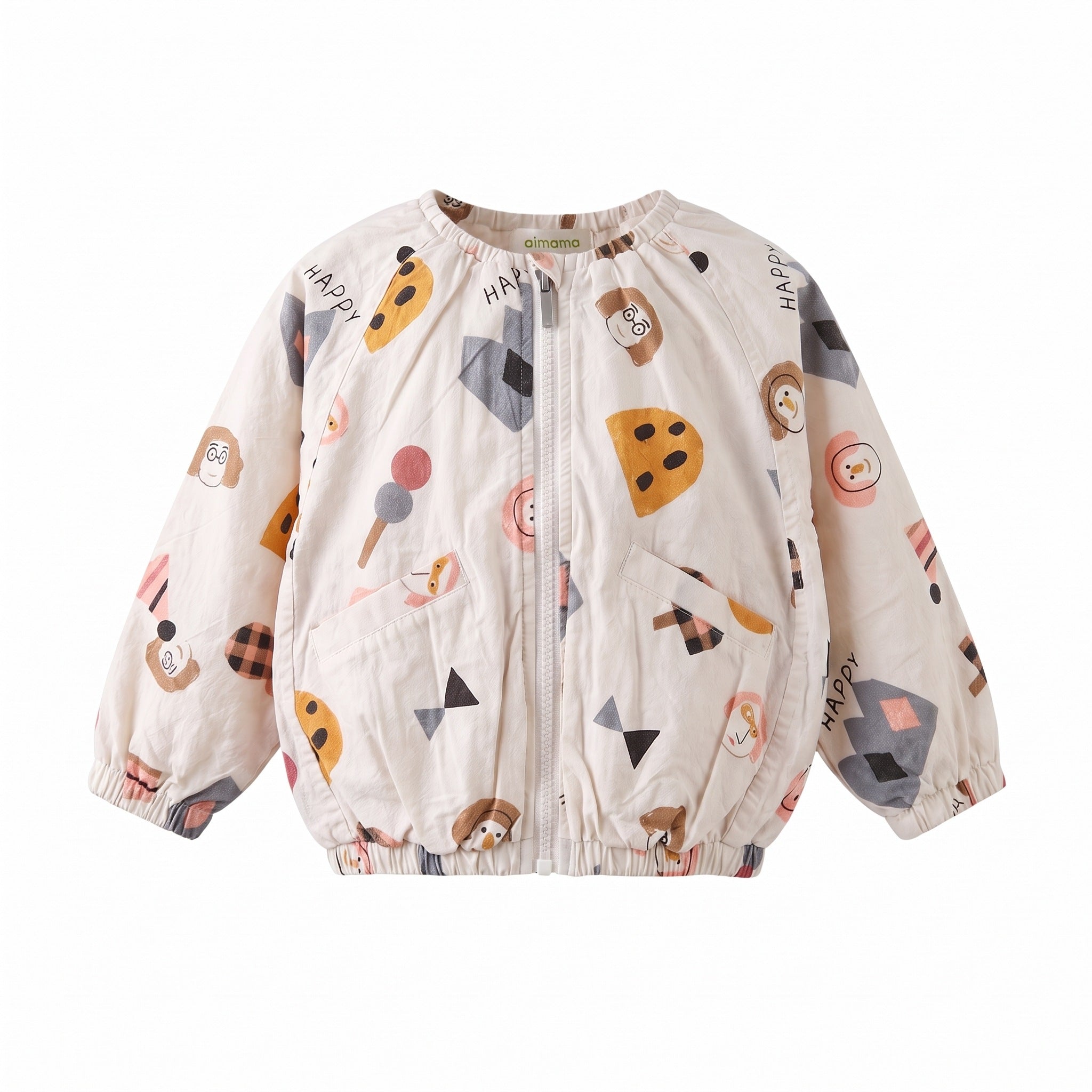 Unisex Doodle Print Jacket, front packshot