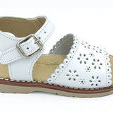 Classic girl's sandal: blanco