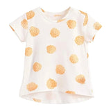 Orange Polka Dots Tee | AIMAMA