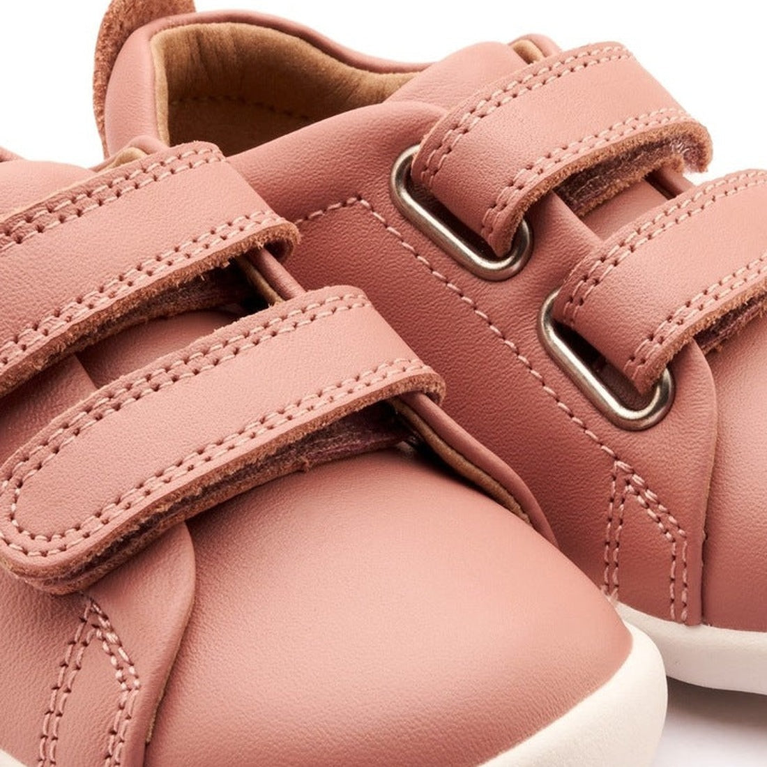 Little Tot Leather Sneakers - Kiss, detail