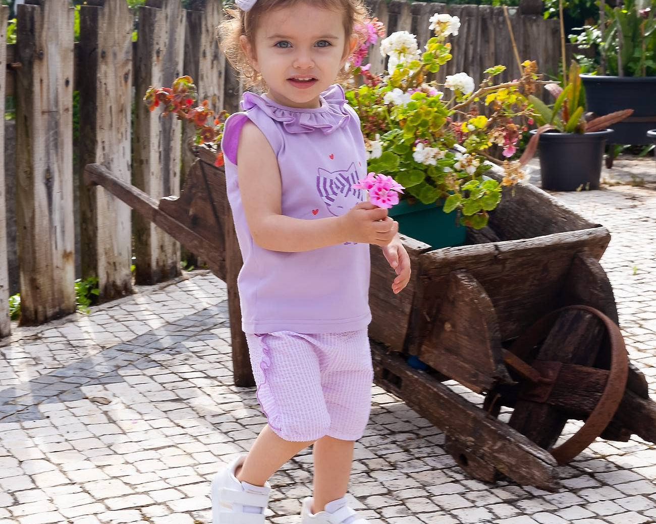 2-Piece Tank and Purple Shorts - CapuletKids