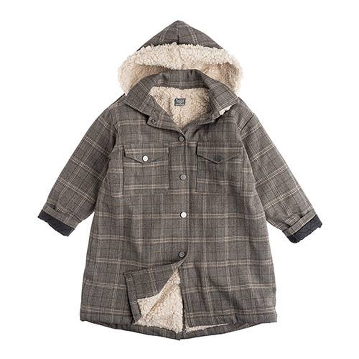 Checked Hood Parka Coat | TOCOTO VINTAGE