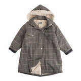 Checked Hood Parka Coat | TOCOTO VINTAGE