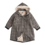 Checked Hood Parka Coat | TOCOTO VINTAGE
