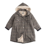 Checked Hood Parka