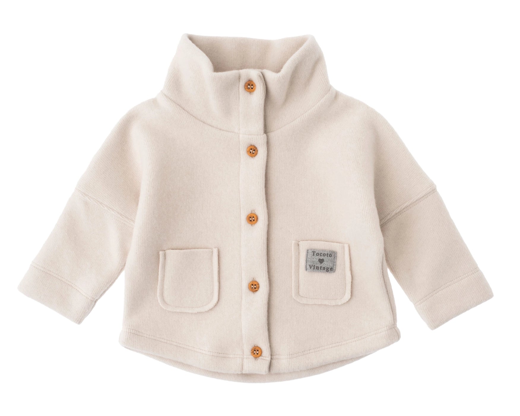 Baby Fleece Cardigan | Soft Jacket | TOCOTO VINTAGE