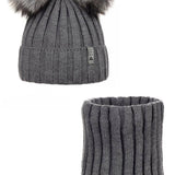 Dark Grey Hat & Snood Set | ANDER - CapuletKids