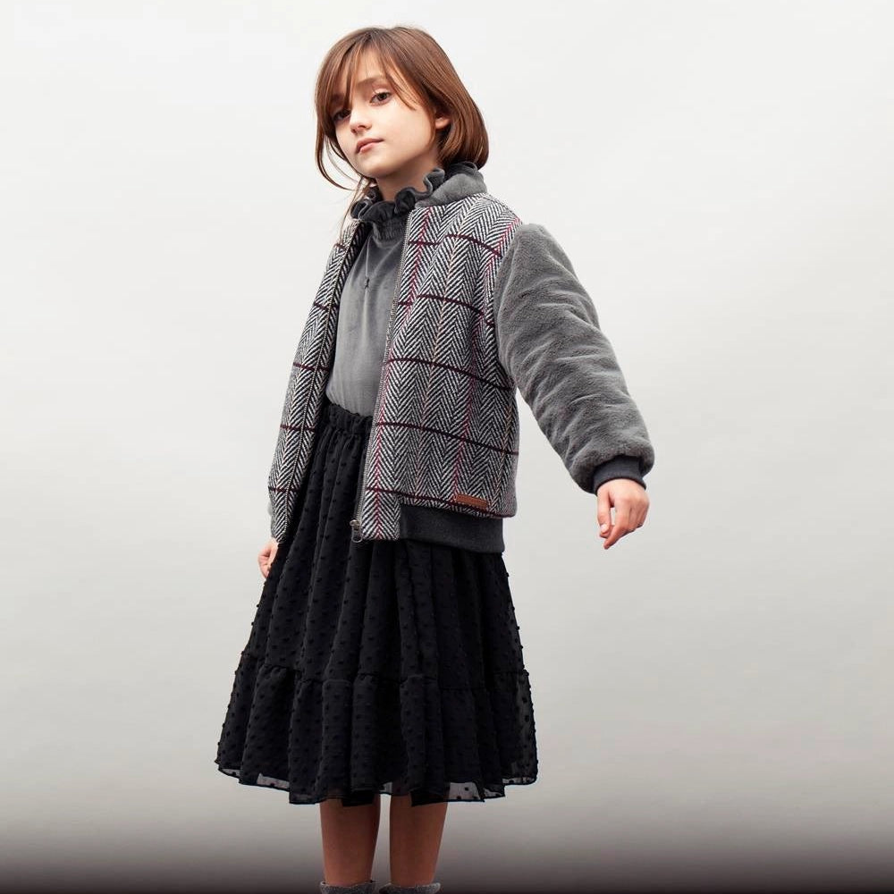 Fur Lining Sleeves Jacket | TOCOTO VINTAGE