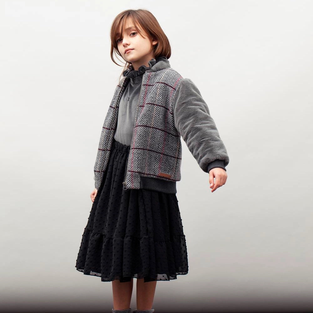 Fur Lining Sleeves Jacket | TOCOTO VINTAGE
